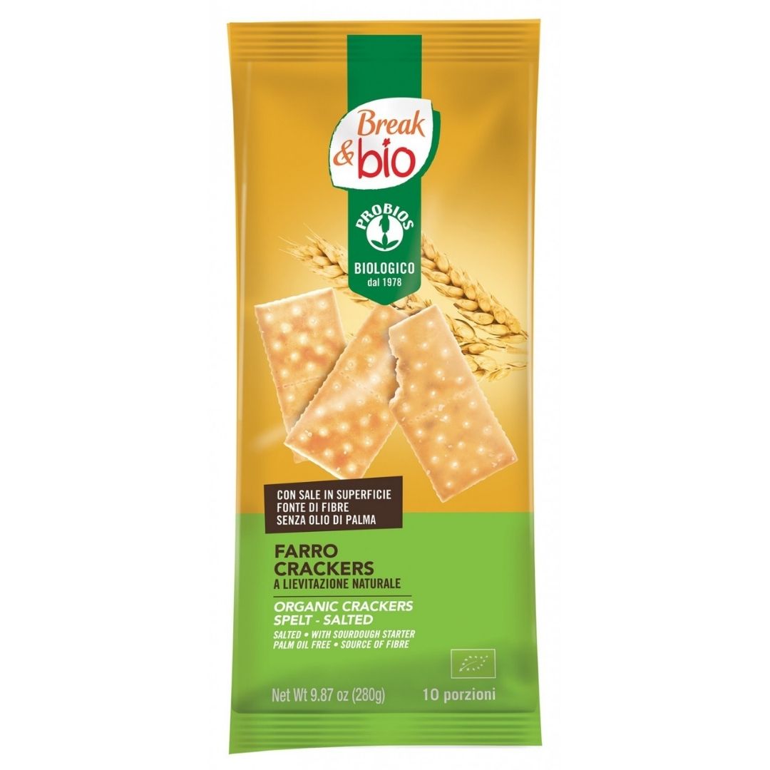 CRACKERS DI FARRO BIO A LIEVITAZIONE NATURALE
